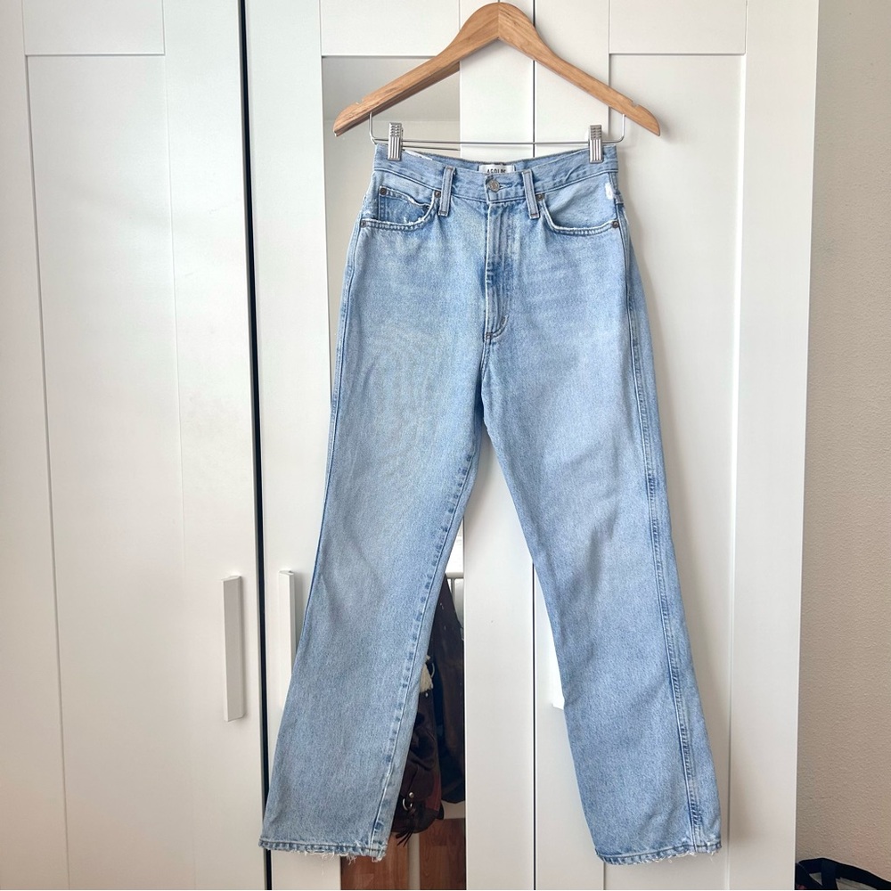 AGOLDE pinch light wash jeans